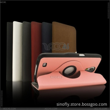 360 Degrees Rotating Swivel Smart Leather Folio Stand Cover Case for Samsung Galaxy Mega 6.3 / I9200 P-Sami9200case021